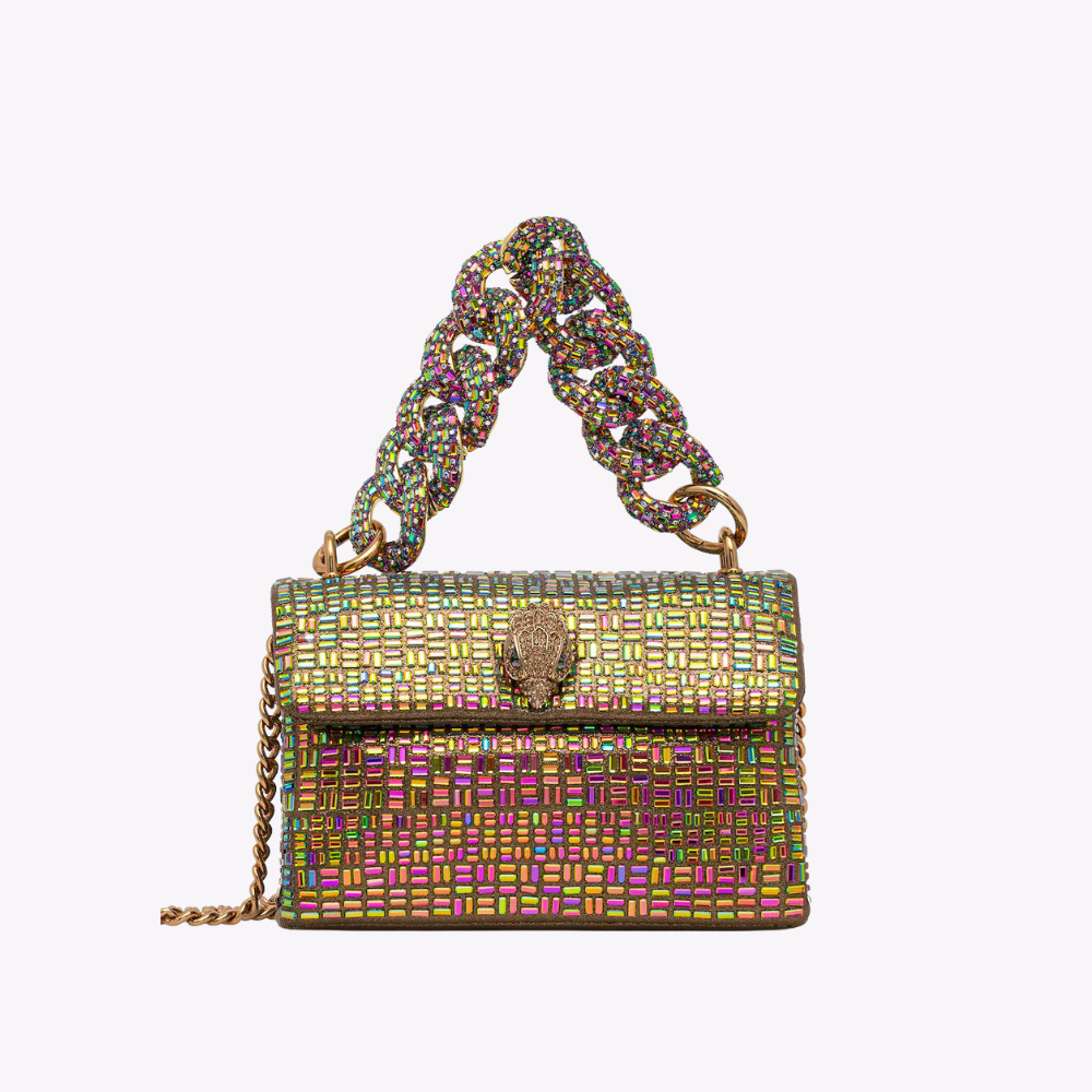 Kurt Geiger Mini Kensington Chain Gold Comb Fabric