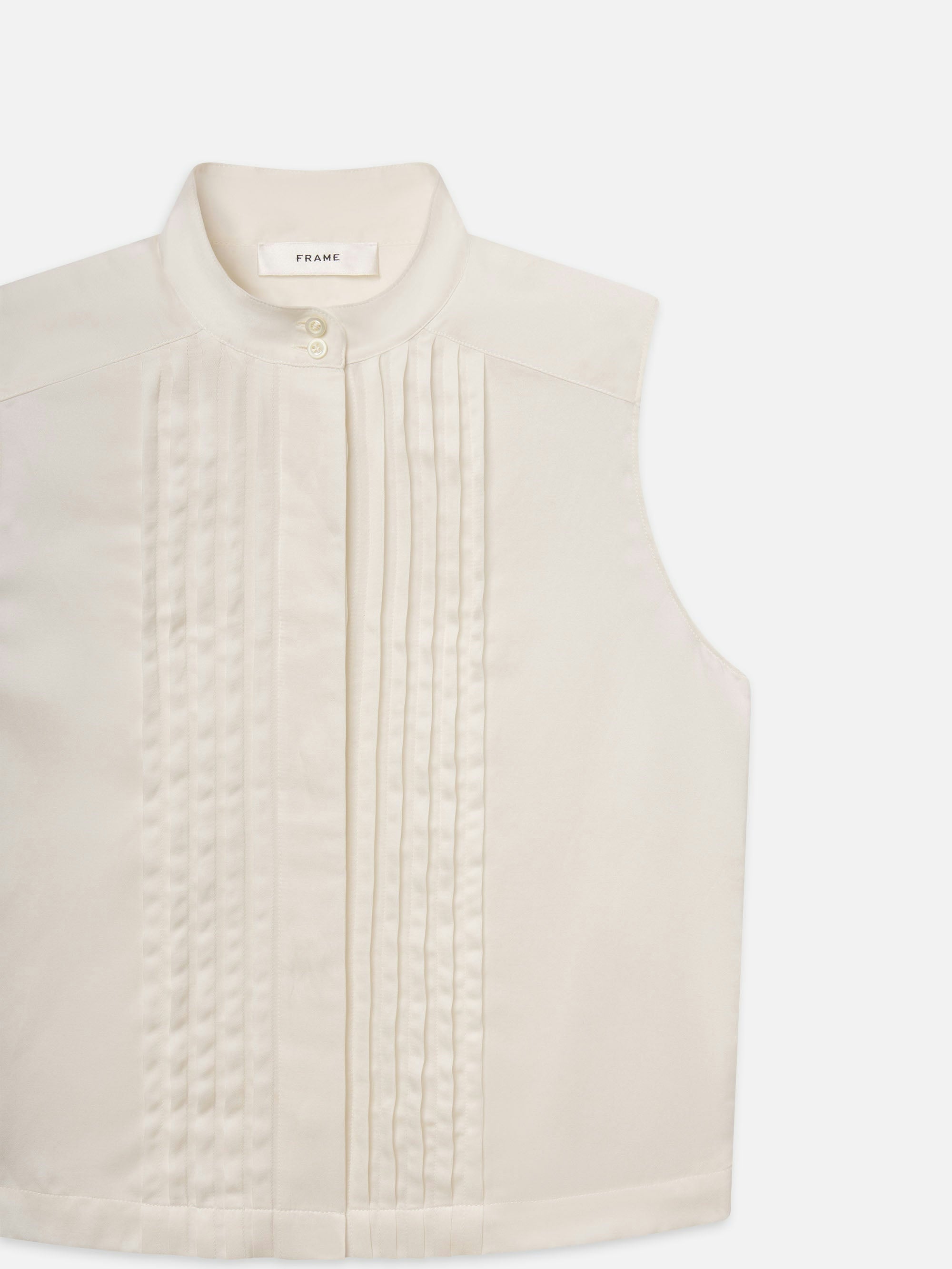 Frame The Tux Blouse in Alabaster
