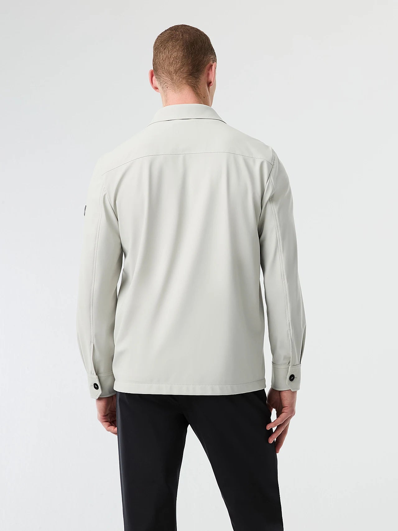 Grey Water-Resistant 4-Way-Stretch Overshirt