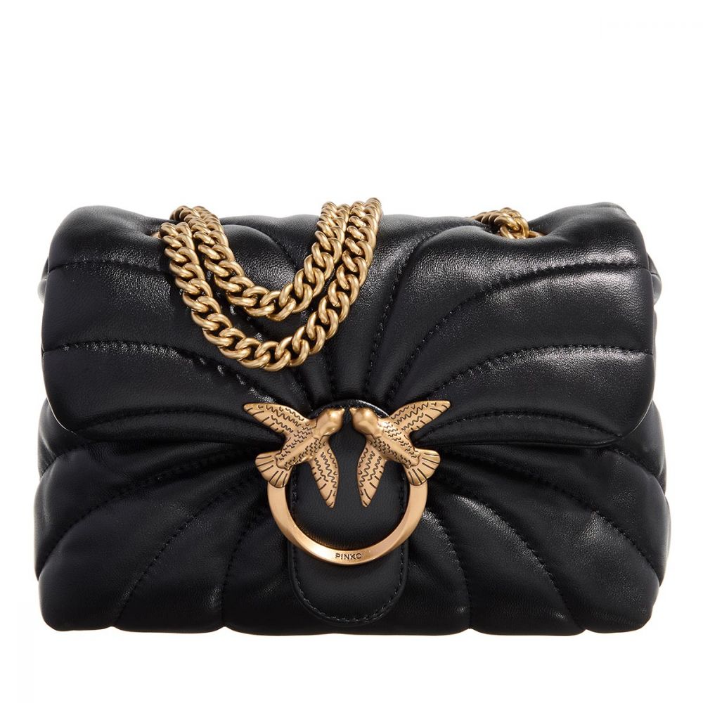 PINKO Love puff mini bag black