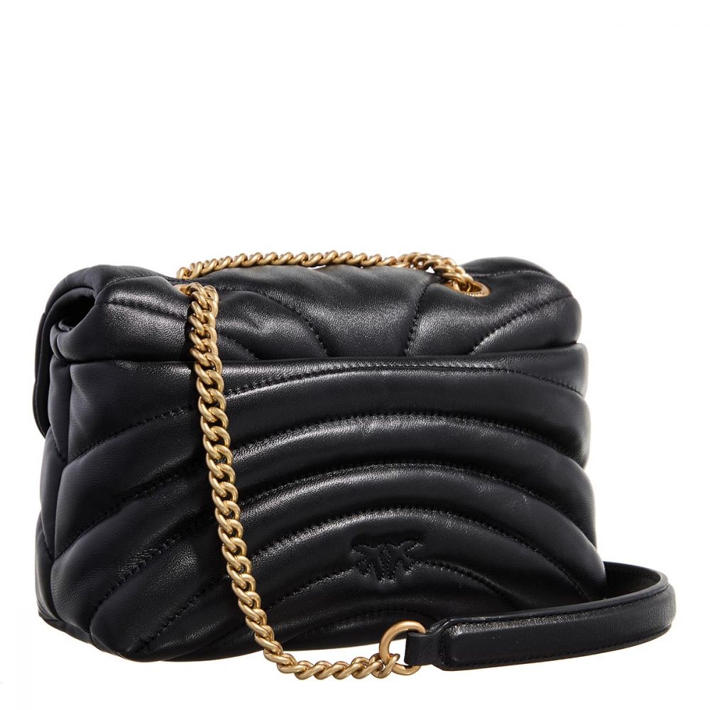 PINKO Love puff mini bag black