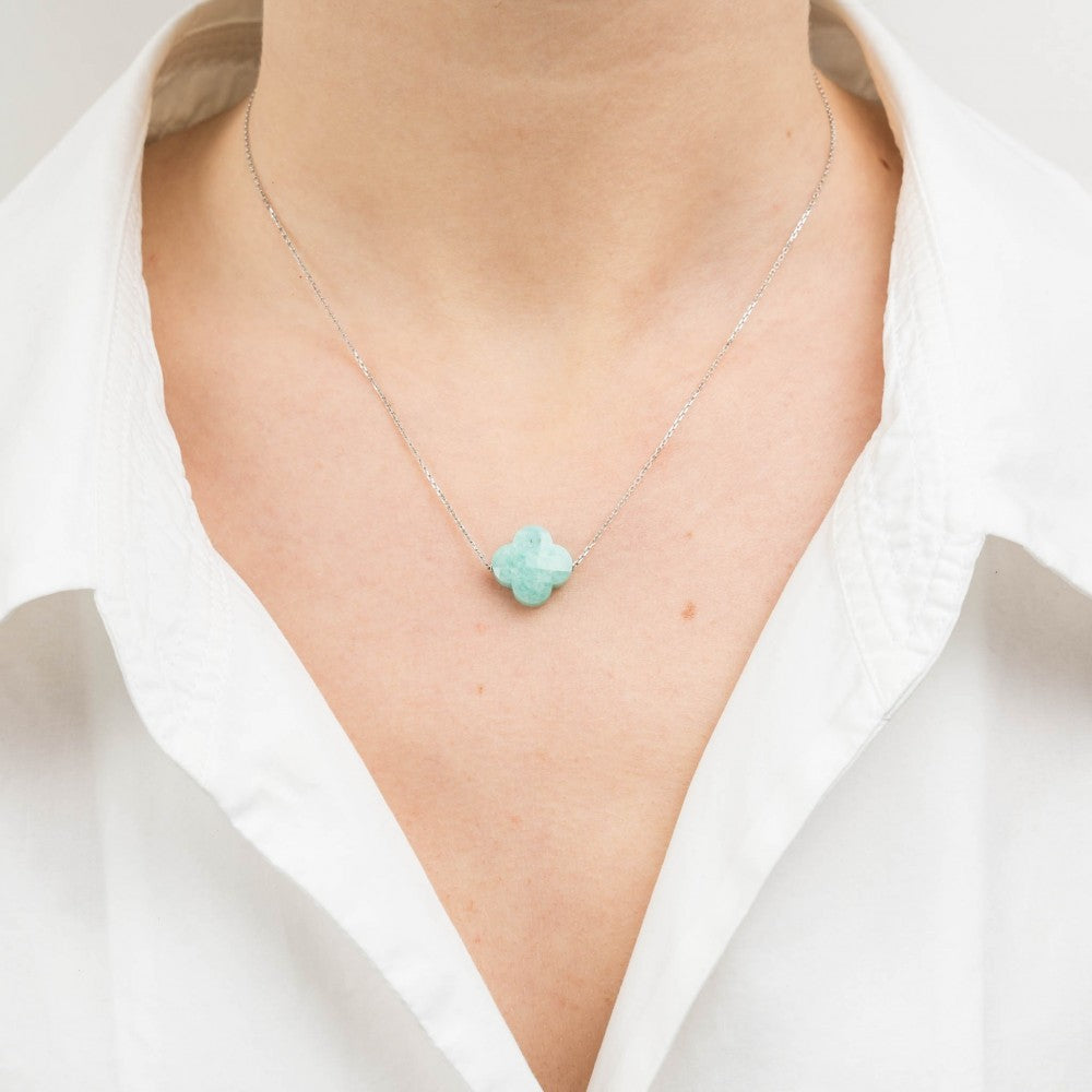 Morganne Bello Collier Clover Amazonite