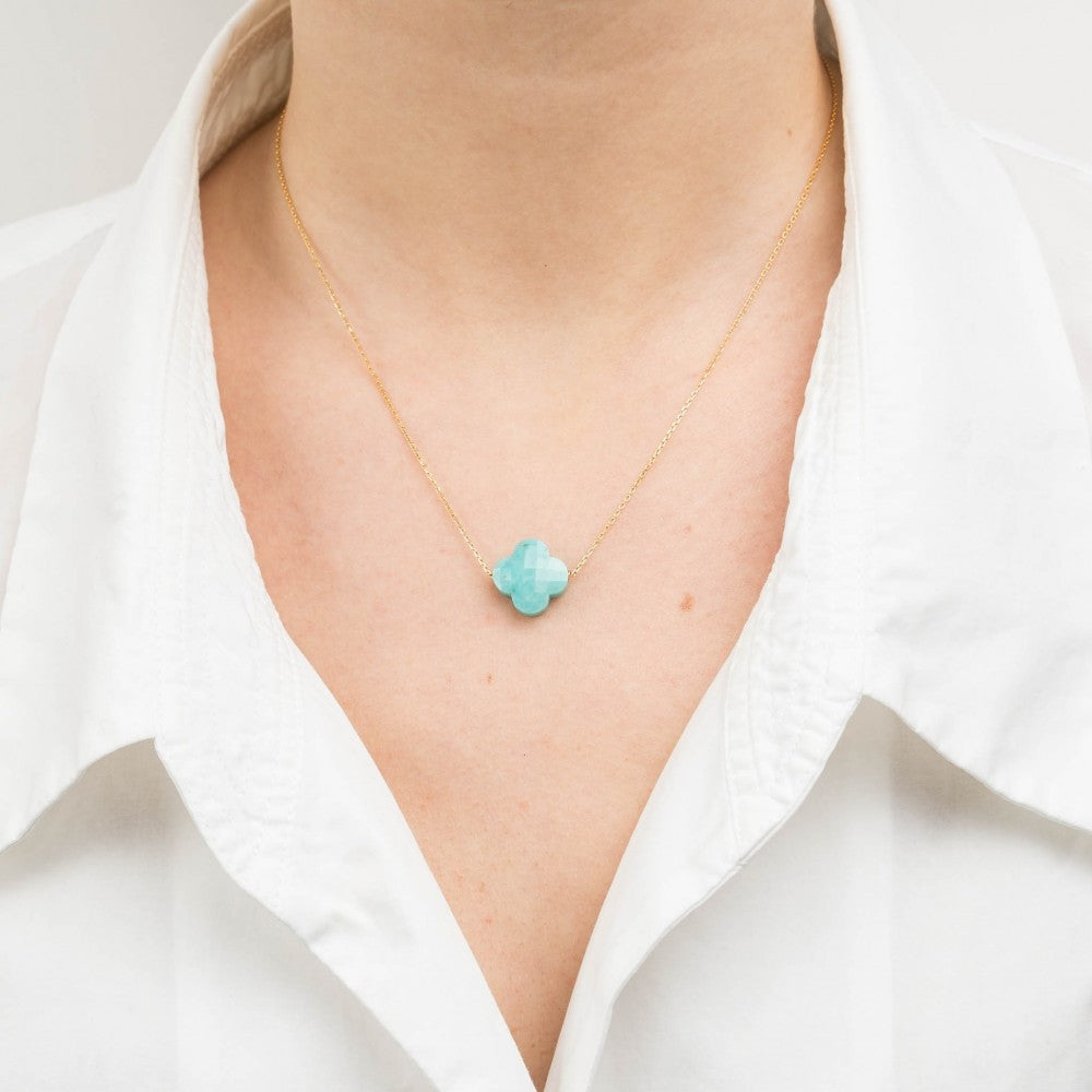 Morganne Bello Collier Clover Amazonite