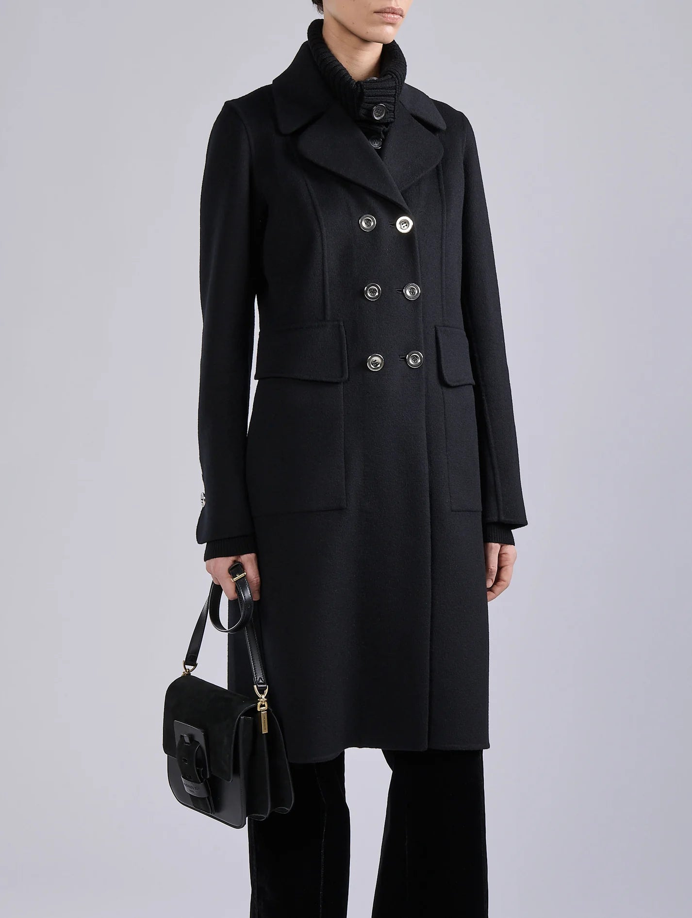 Barbara Bui Long Coat Black