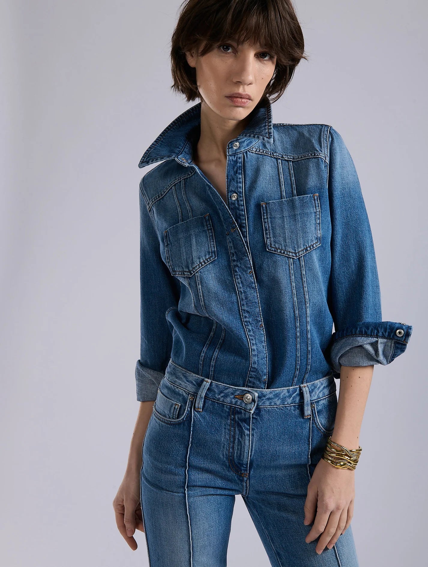 Barbara Bui Denim Shirt Jacket