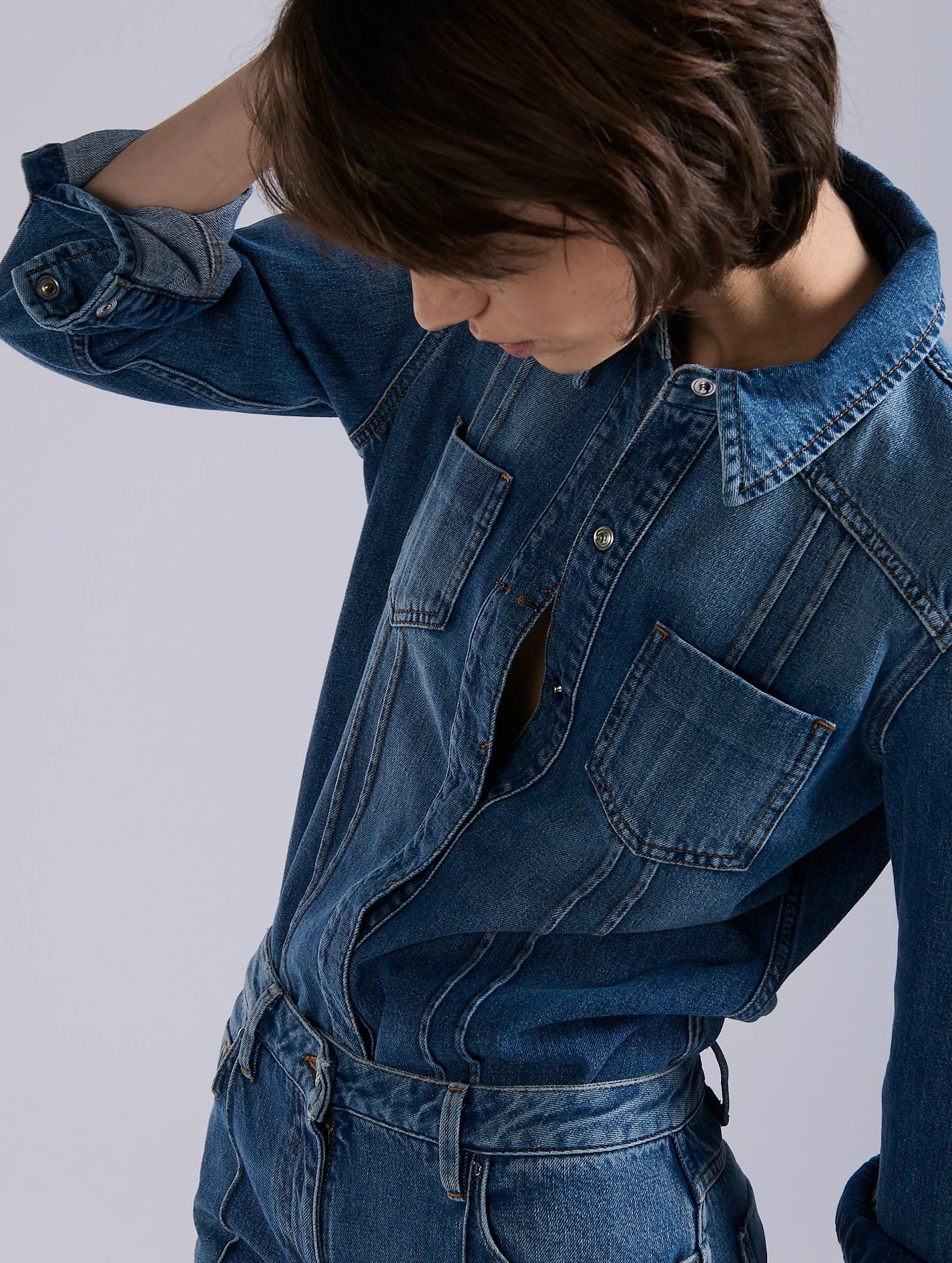 Barbara Bui Denim Shirt Jacket