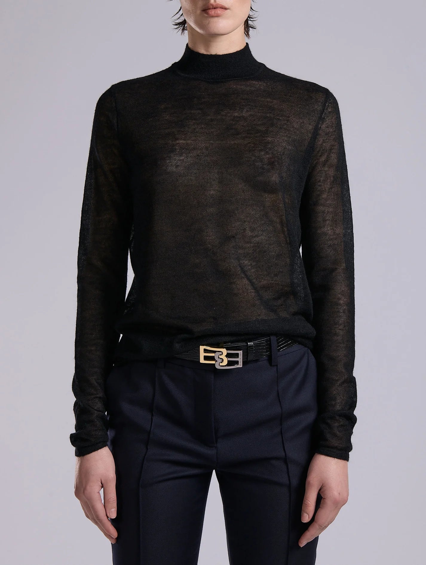 Barbara Bui CASHMERE-TOUCH VOILE SWEATER