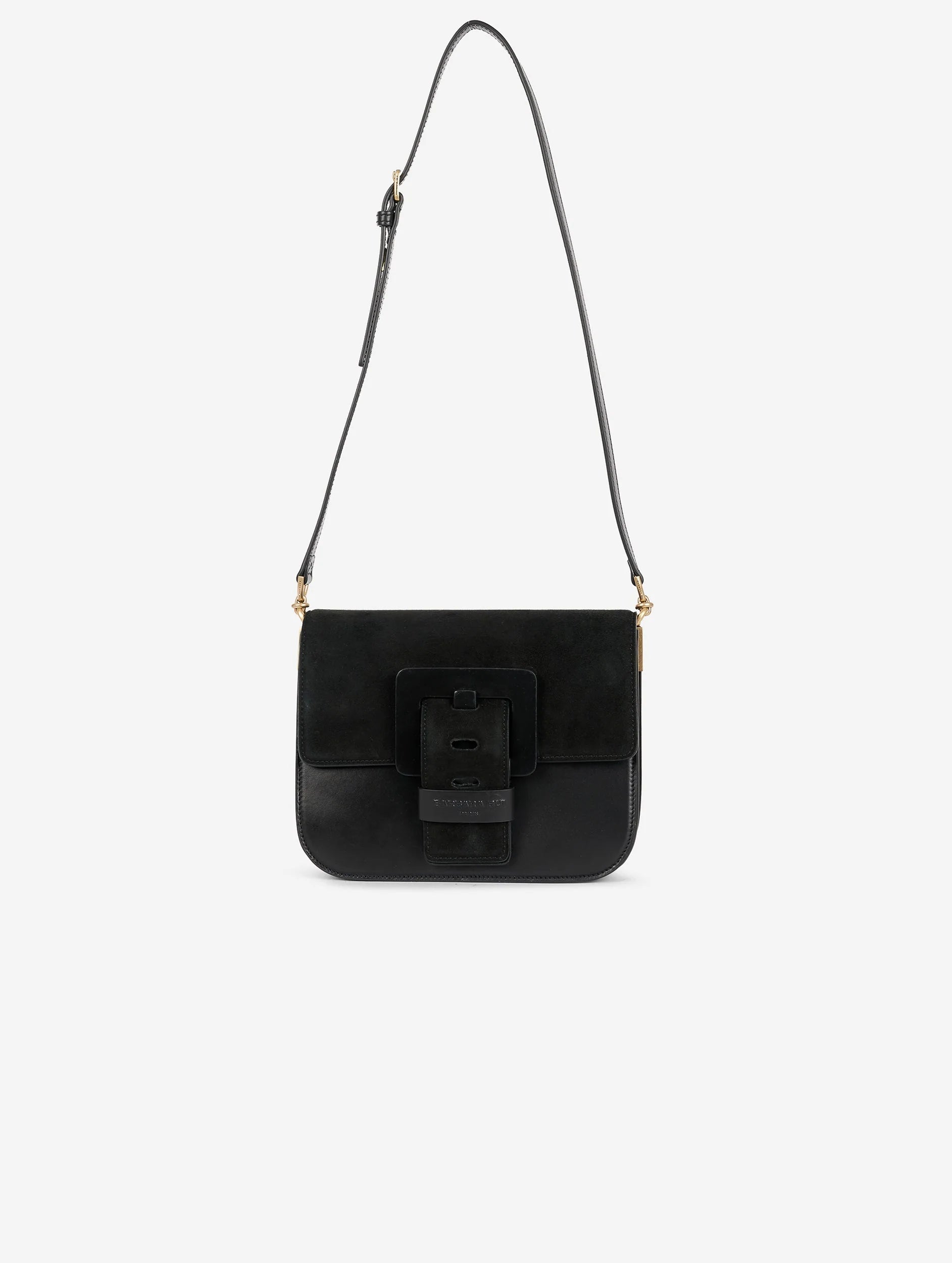 Barbara Bui BLACK SUEDE AND LEATHER TOUCH ME BAG