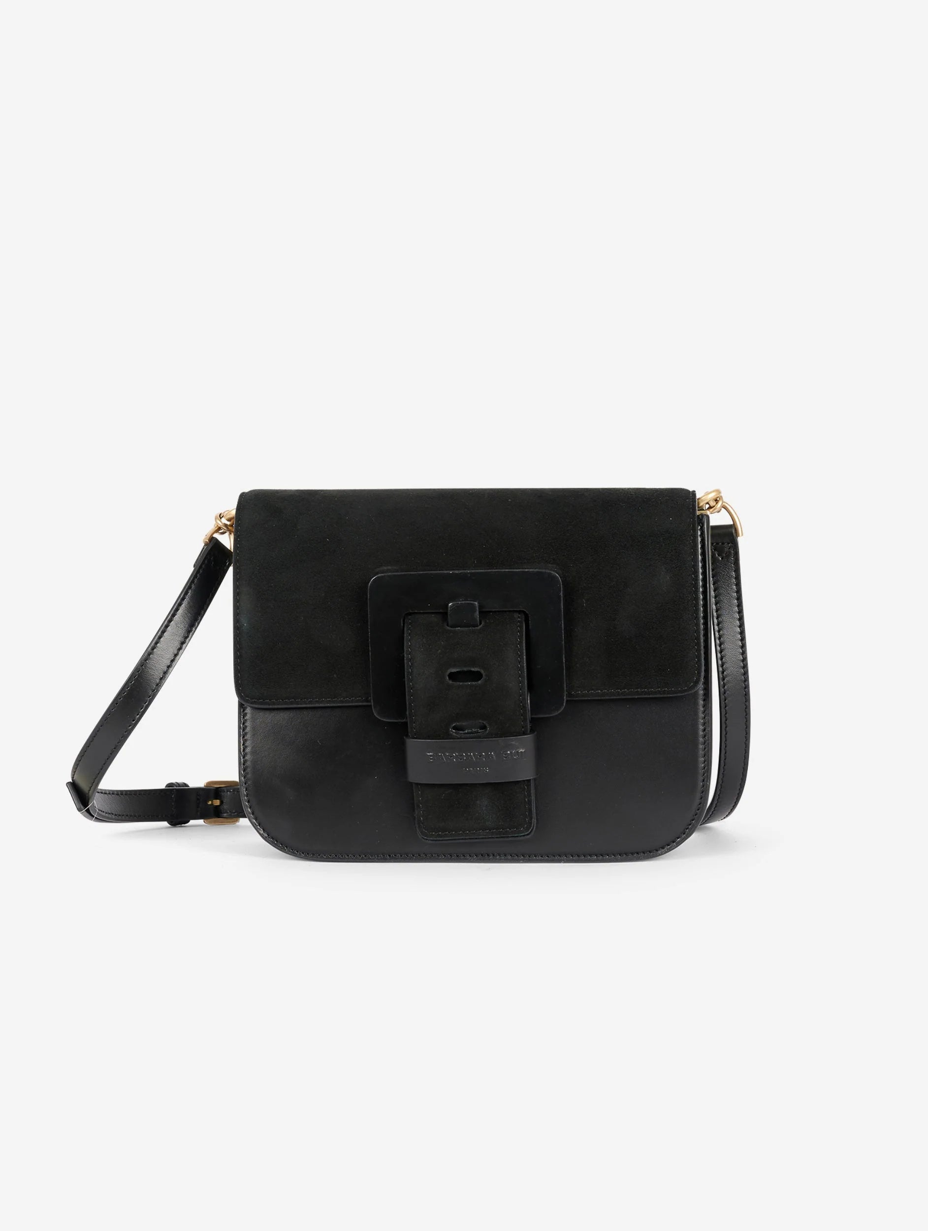 Barbara Bui BLACK SUEDE AND LEATHER TOUCH ME BAG