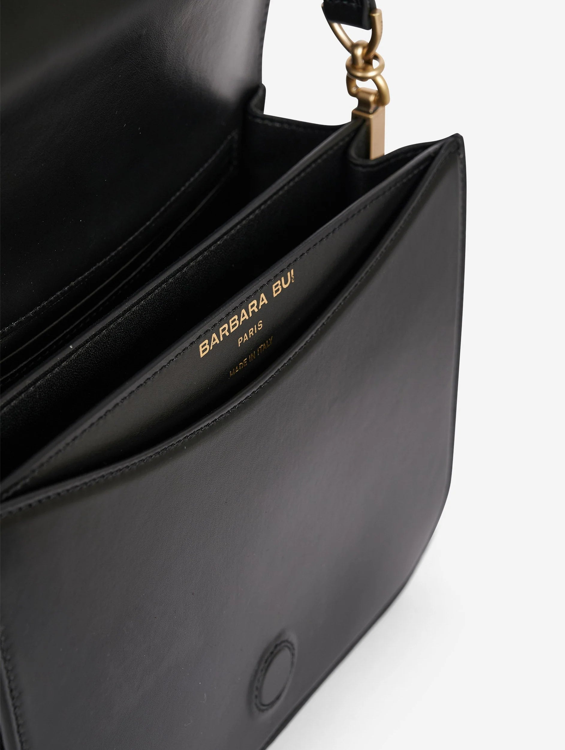 Barbara Bui BLACK SUEDE AND LEATHER TOUCH ME BAG