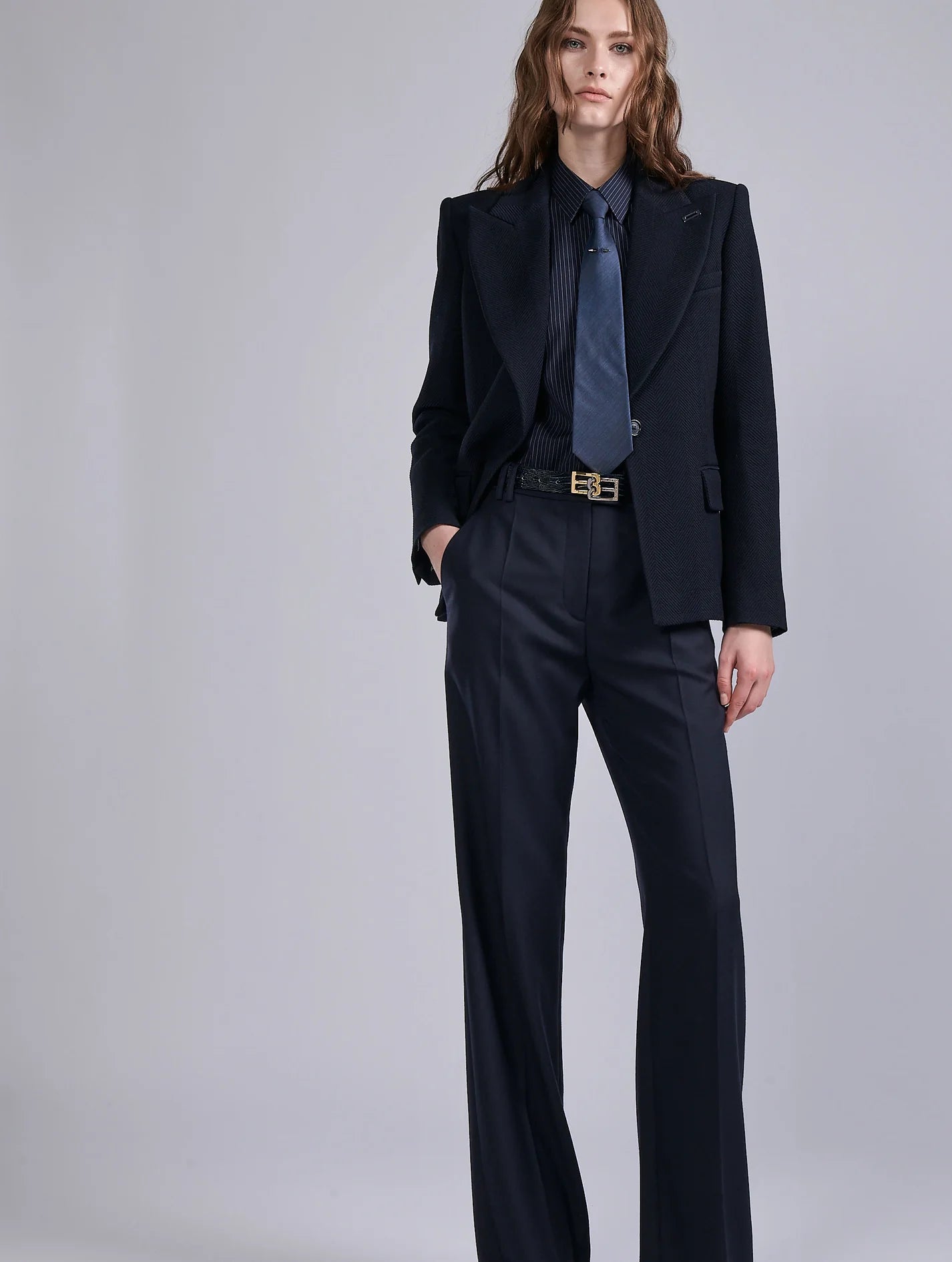 Barbara Bui Navy Pattern Tie