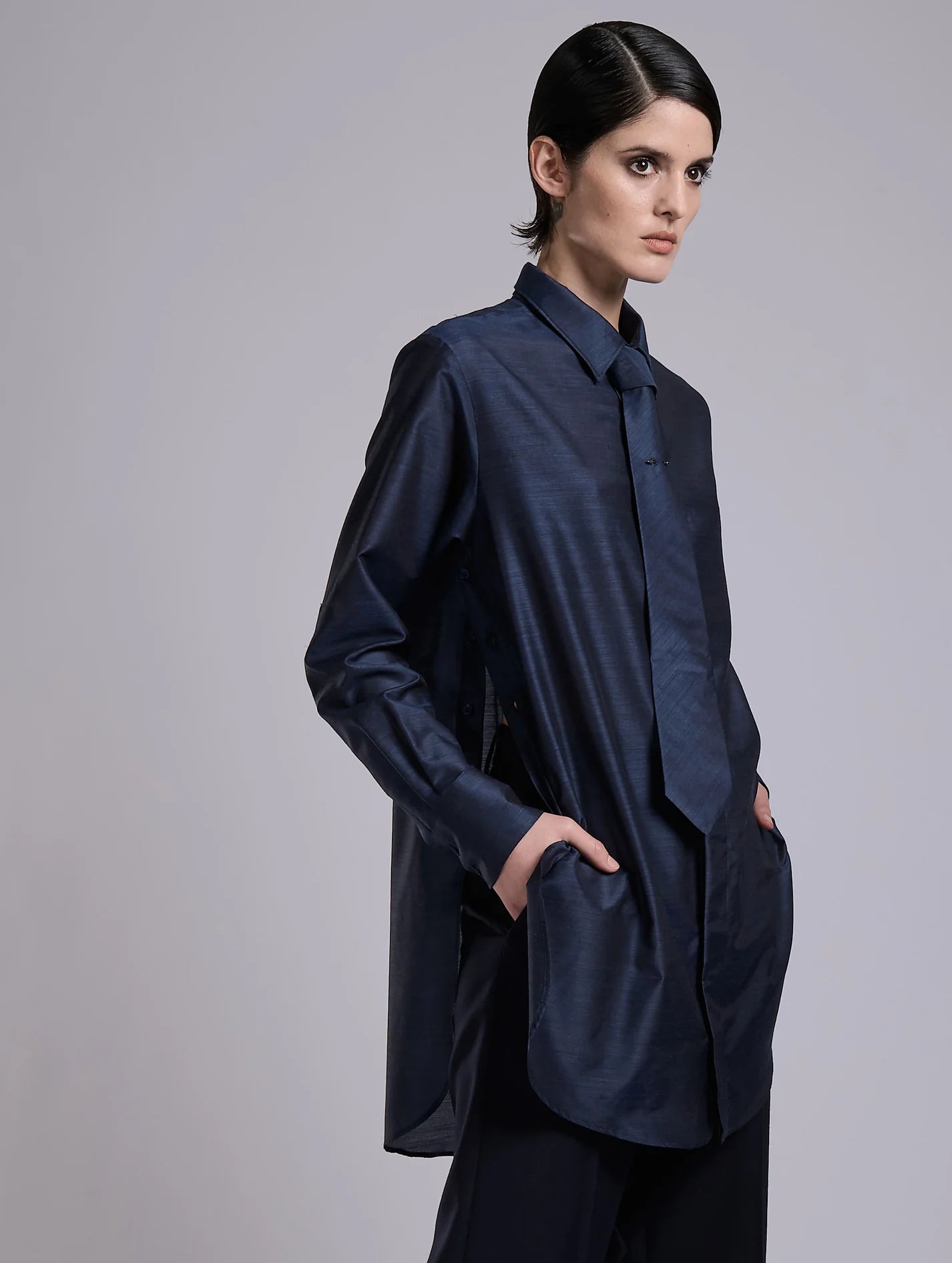 Barbara Bui Navy Pattern Tie