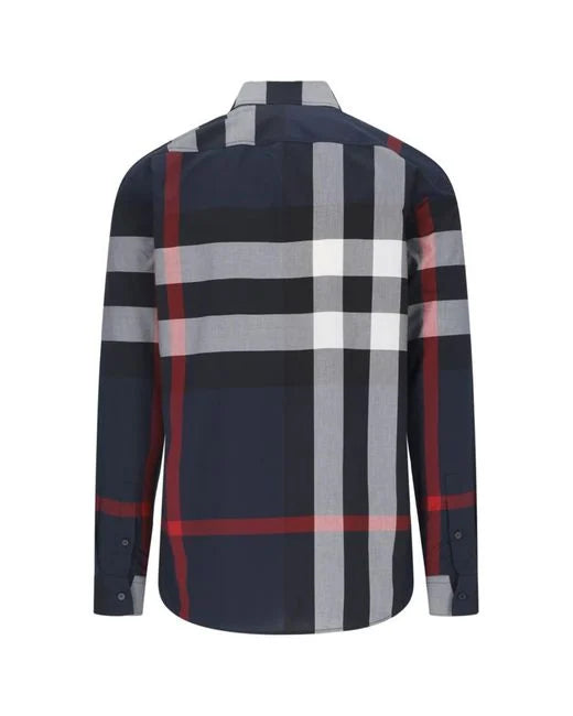 BURBERRY Navy Summerton Poplin Shirt