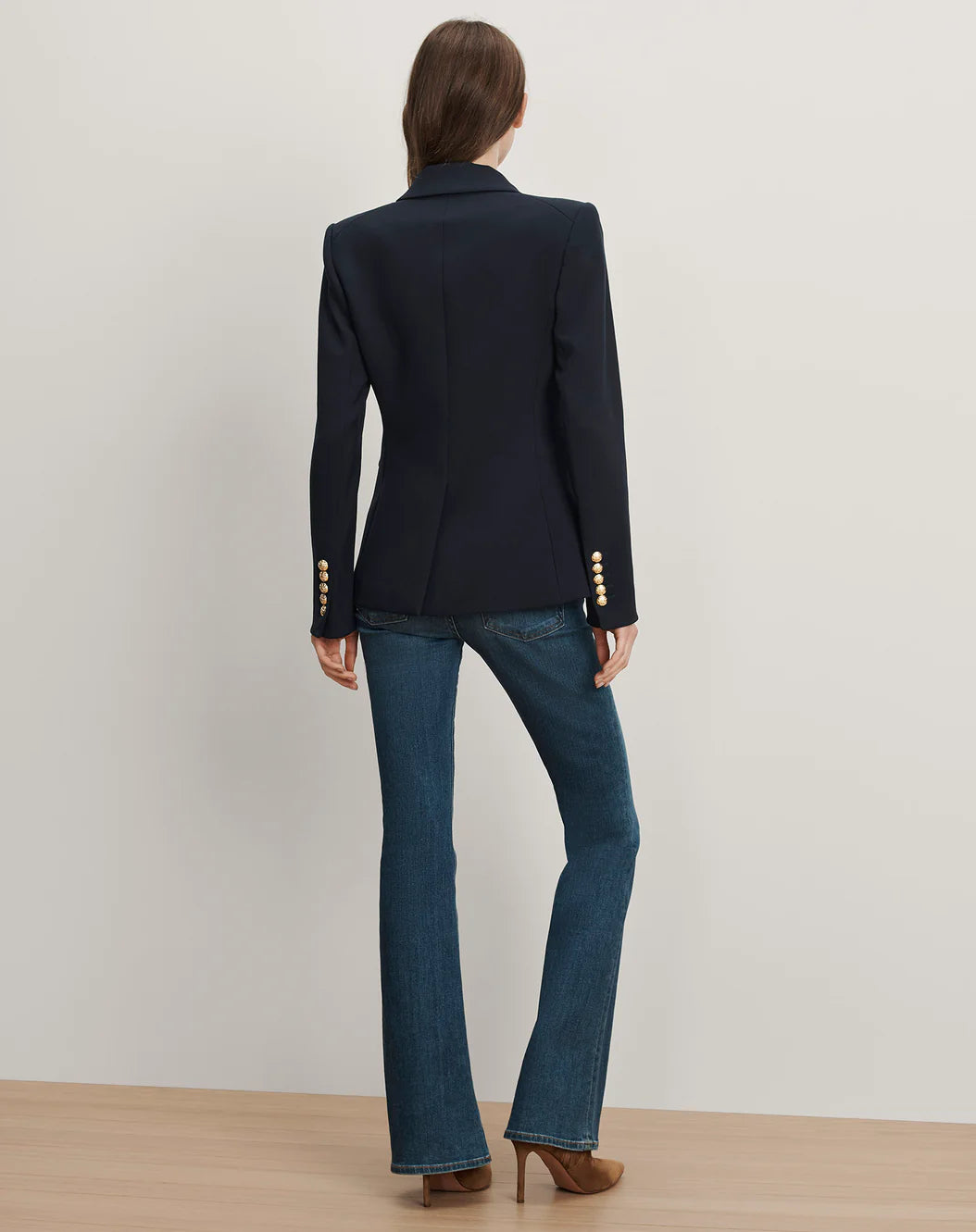 Veronica Beard Miller Dickey Jacket Navy/Gold CORESU0021492