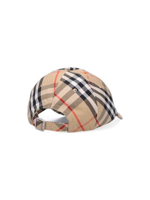 BURBERRY Check Heren Baseball Cap