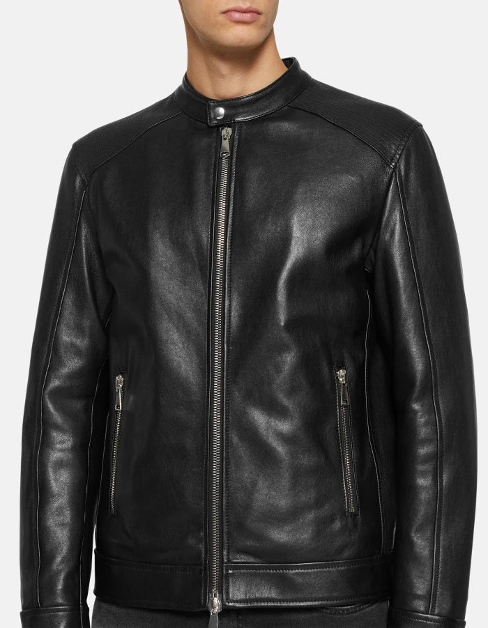 DONDUP Slim-fit biker jacket