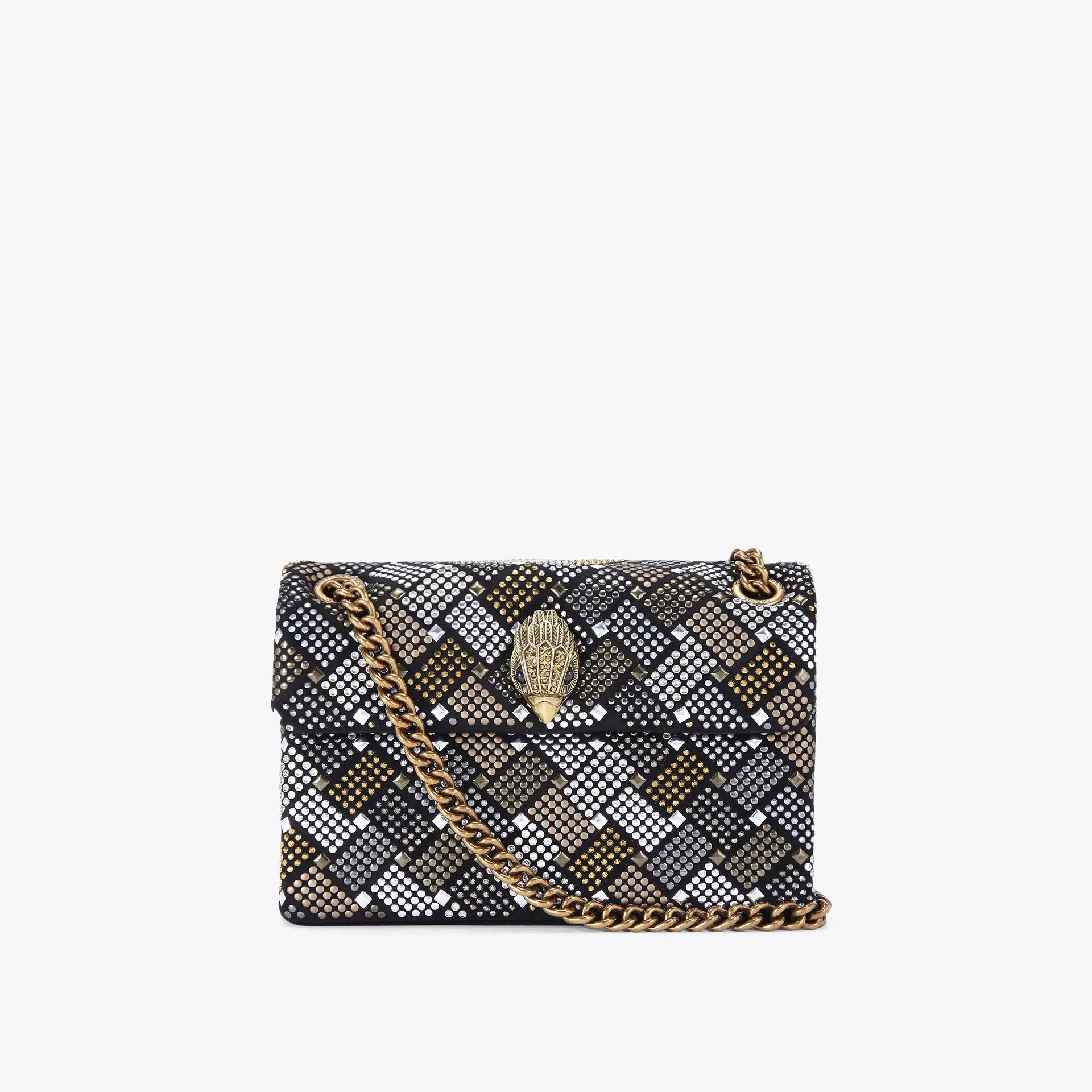 KURT GEIGER Fabric Mini Kensington Bag Black