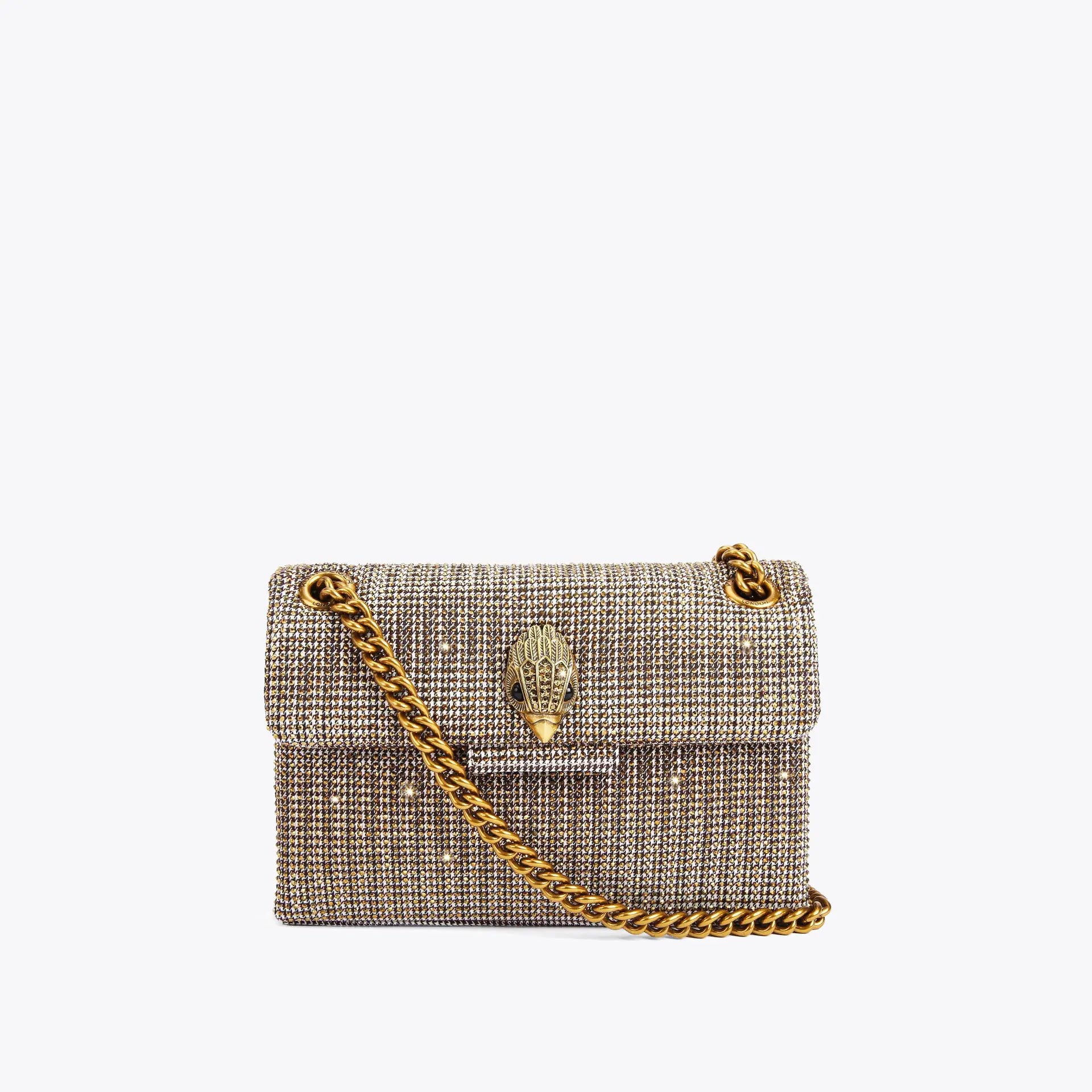 KURT GEIGER Fabric Mini Kensington Bag Beige