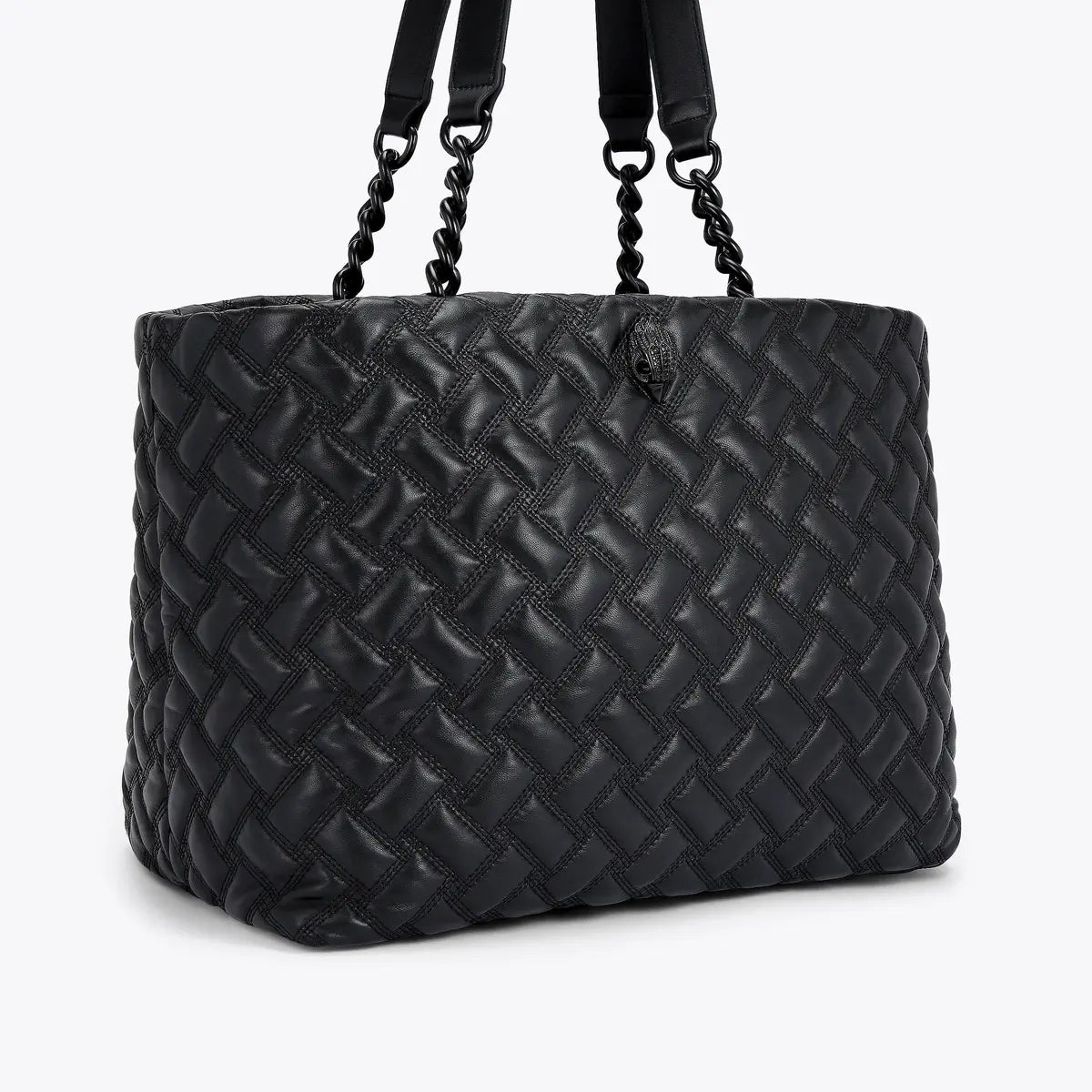 KURT GEIGER Kensington Drench Shopper Black Leather