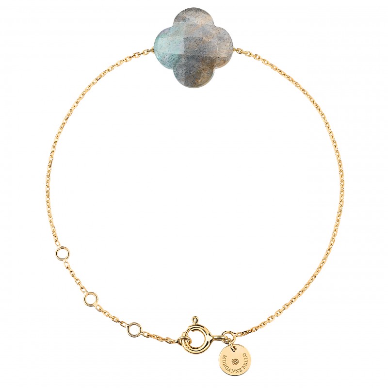 Morganne Bello Labradorite Clover Bracelet