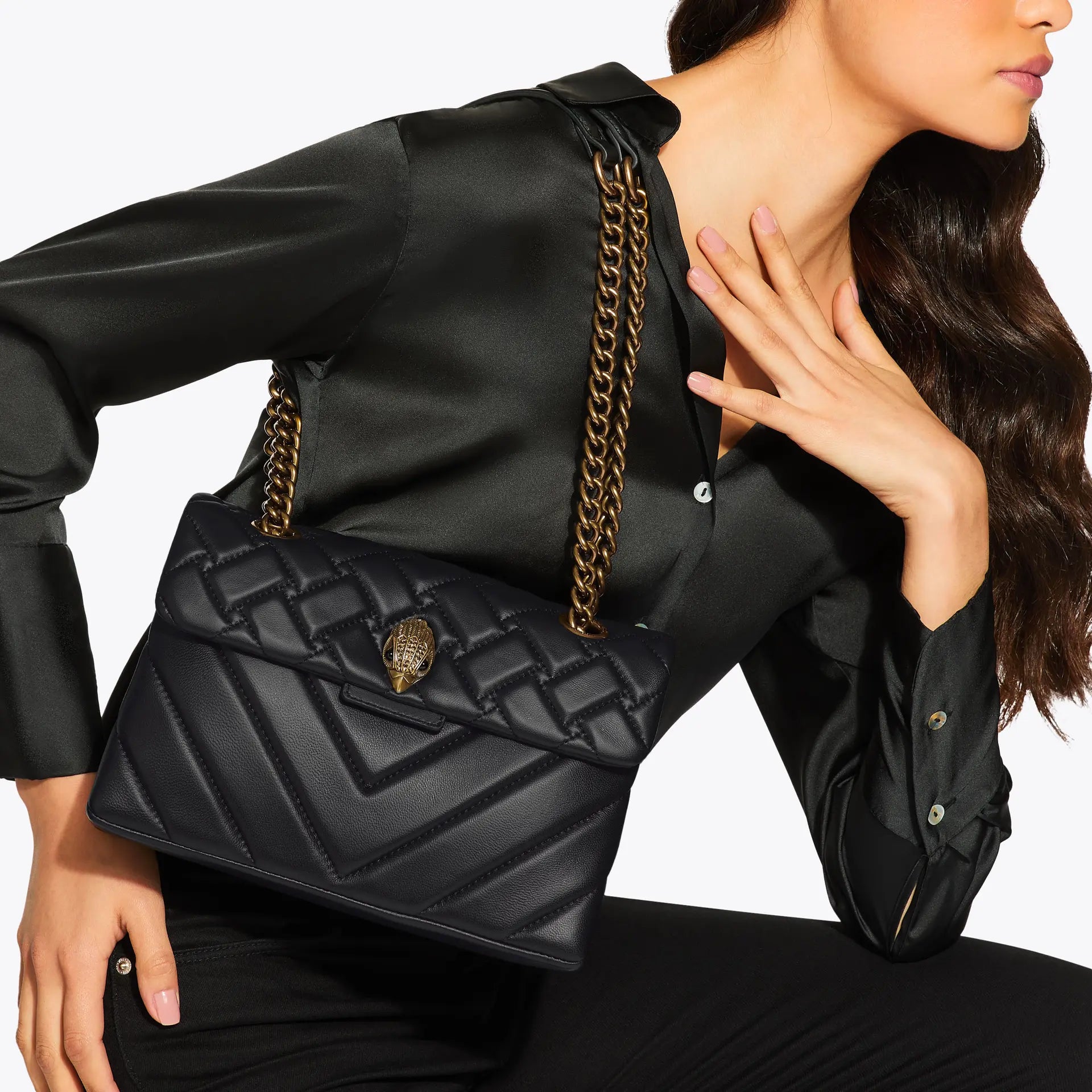 Kurt Geiger Kensington x Bag leather black