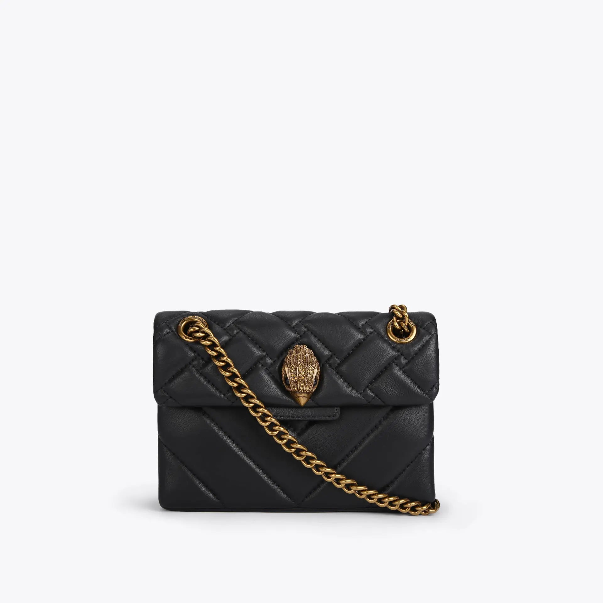 KURT GEIGER Mini Kensington X Bag Black Leather