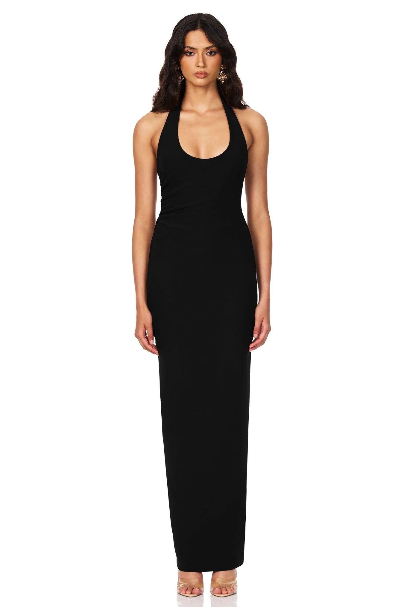 Nookie Natalia Halter Maxi Dress black NOND2409