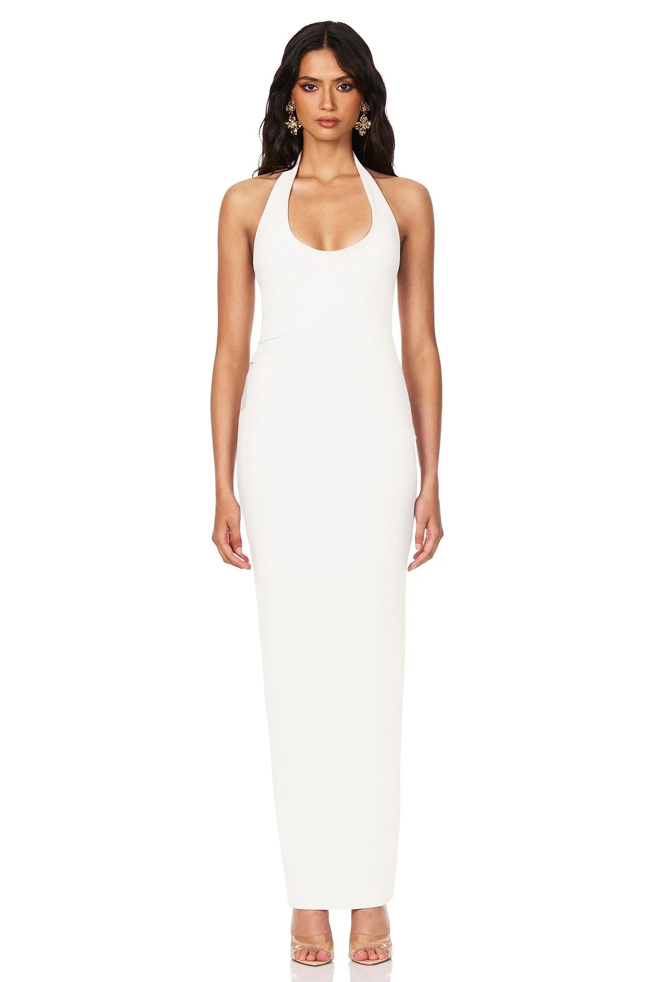 Nookie Natalia Halter Maxi Dress ivory NOND2409
