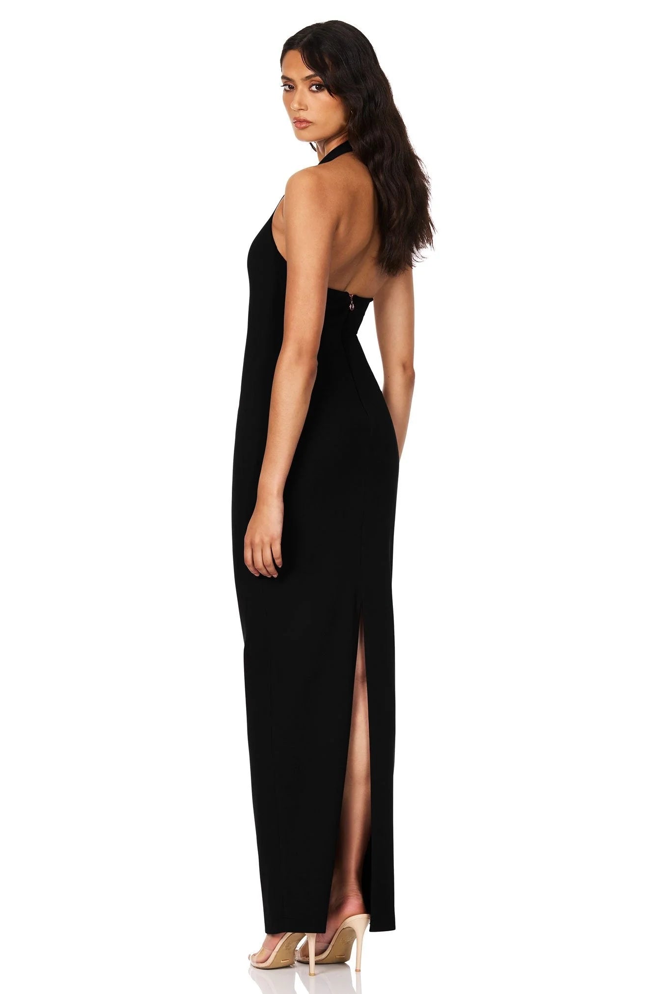 Nookie Natalia Halter Maxi Dress black NOND2409