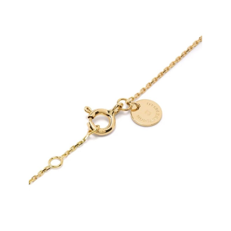 Morganne Bello Golden Sunstone Clover Necklace