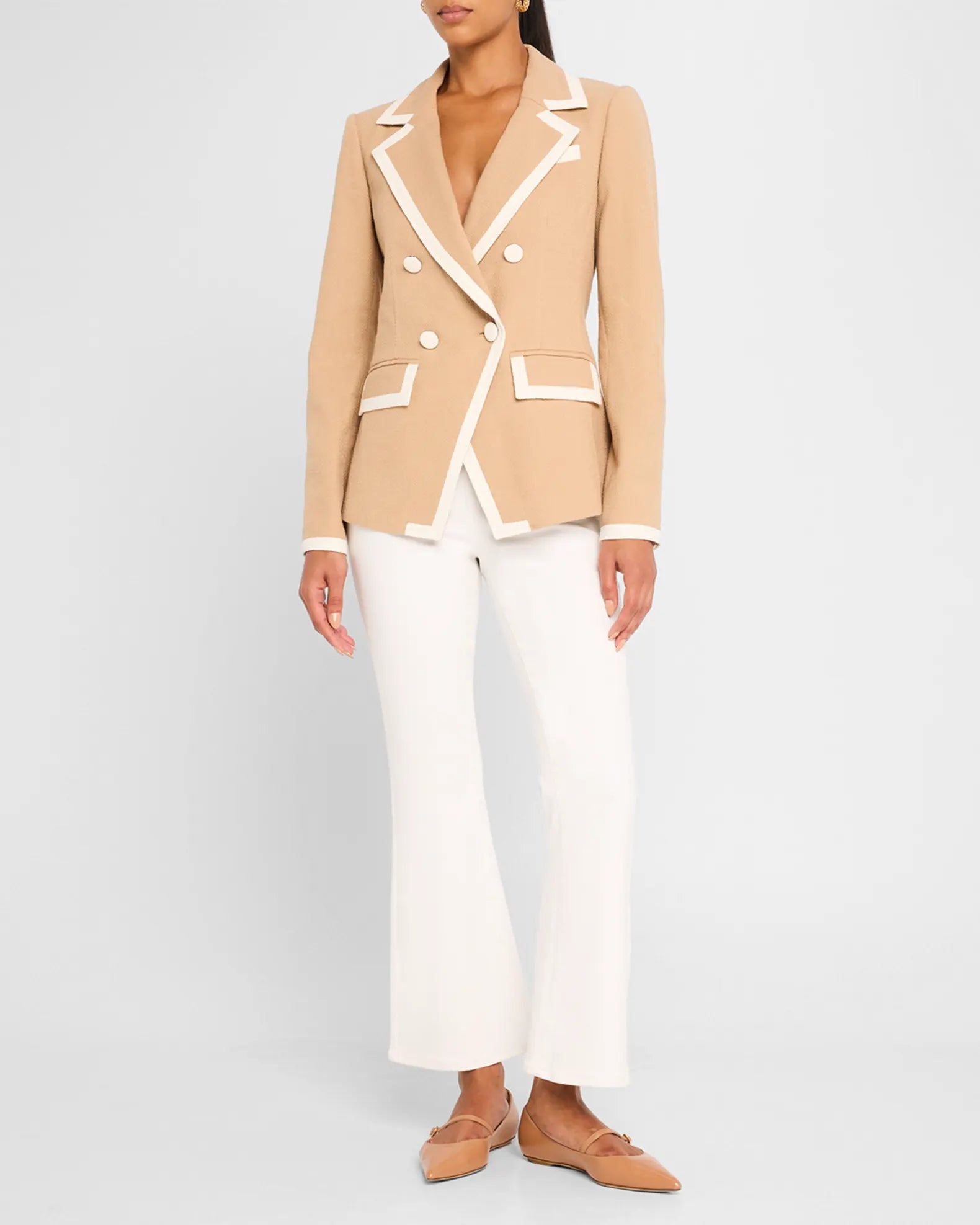 Veronica Beard Edison Dickey Jacket Beige