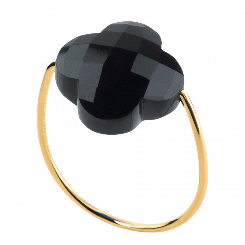 Morganne Bello Ring Clover Onyx