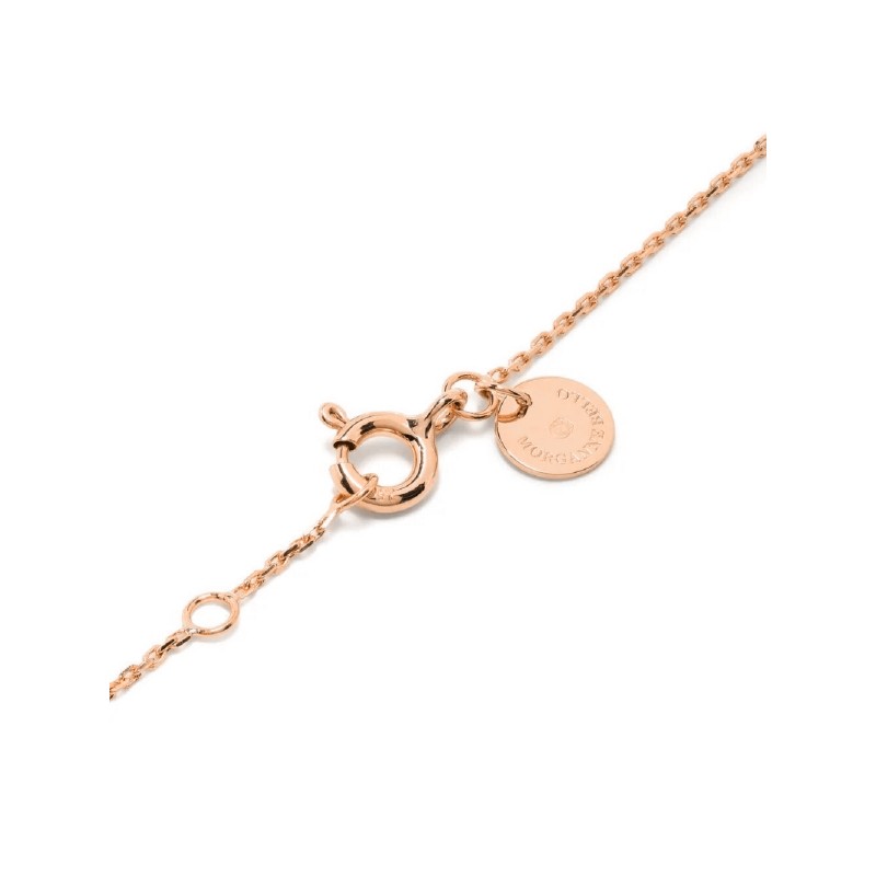 Morganne Bello Onyx Rose Gold Victoria Necklace