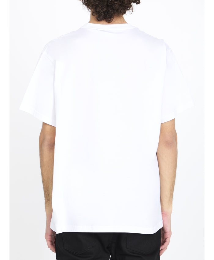 BURBERRY White Logoed T-Shirt