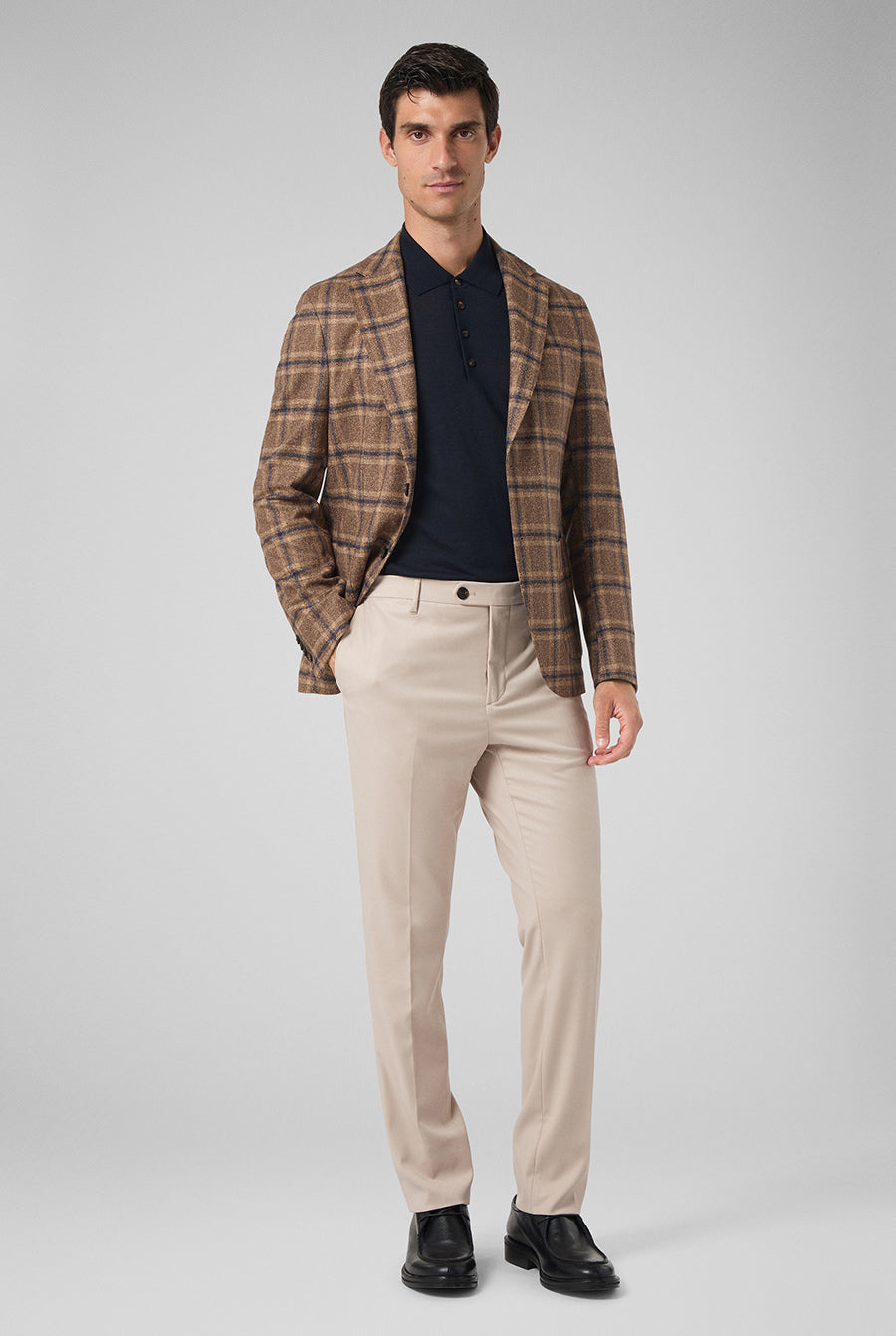 PAL ZILERI Beige Check Jacket