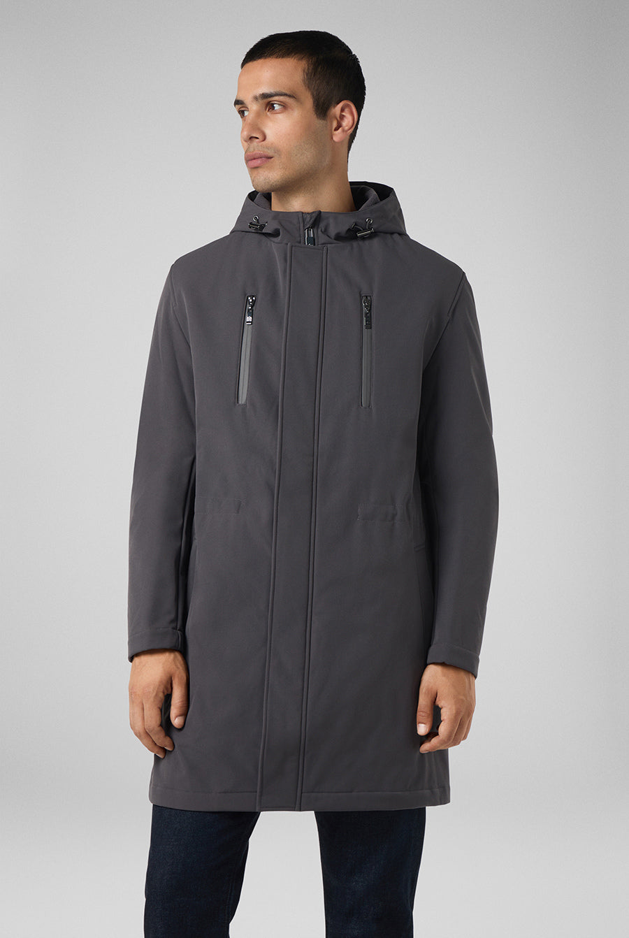 PAL ZILERI Grey Parka Soft Shell