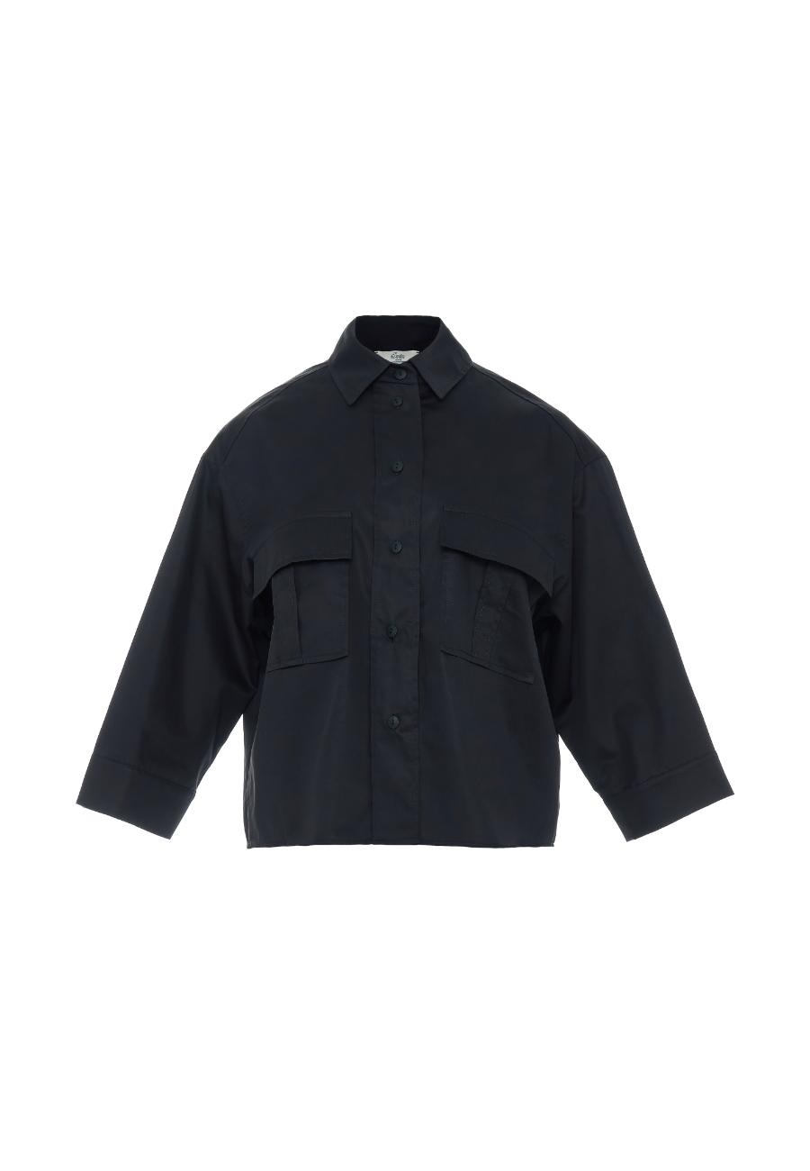 Devotion Twins shirt poplin black