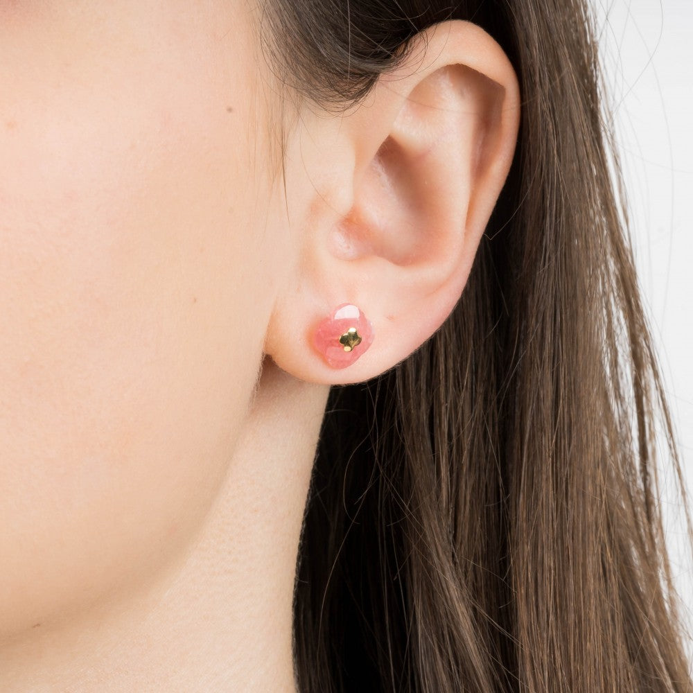 Morganne Bello Studs Victoria Rhodochrosite