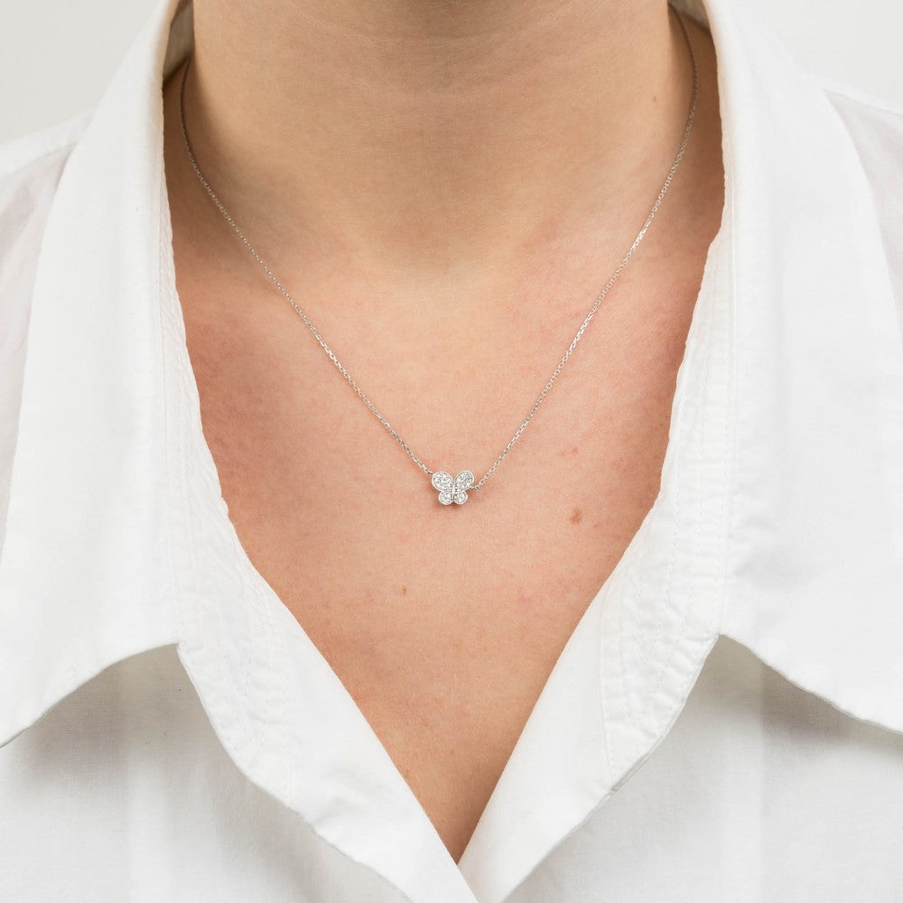 Morganne Bello White Diamonds Necklace